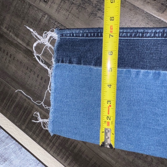 Sanctuary Modern Color-Block Straight Jeans Blue 32 - Picture 12 of 13